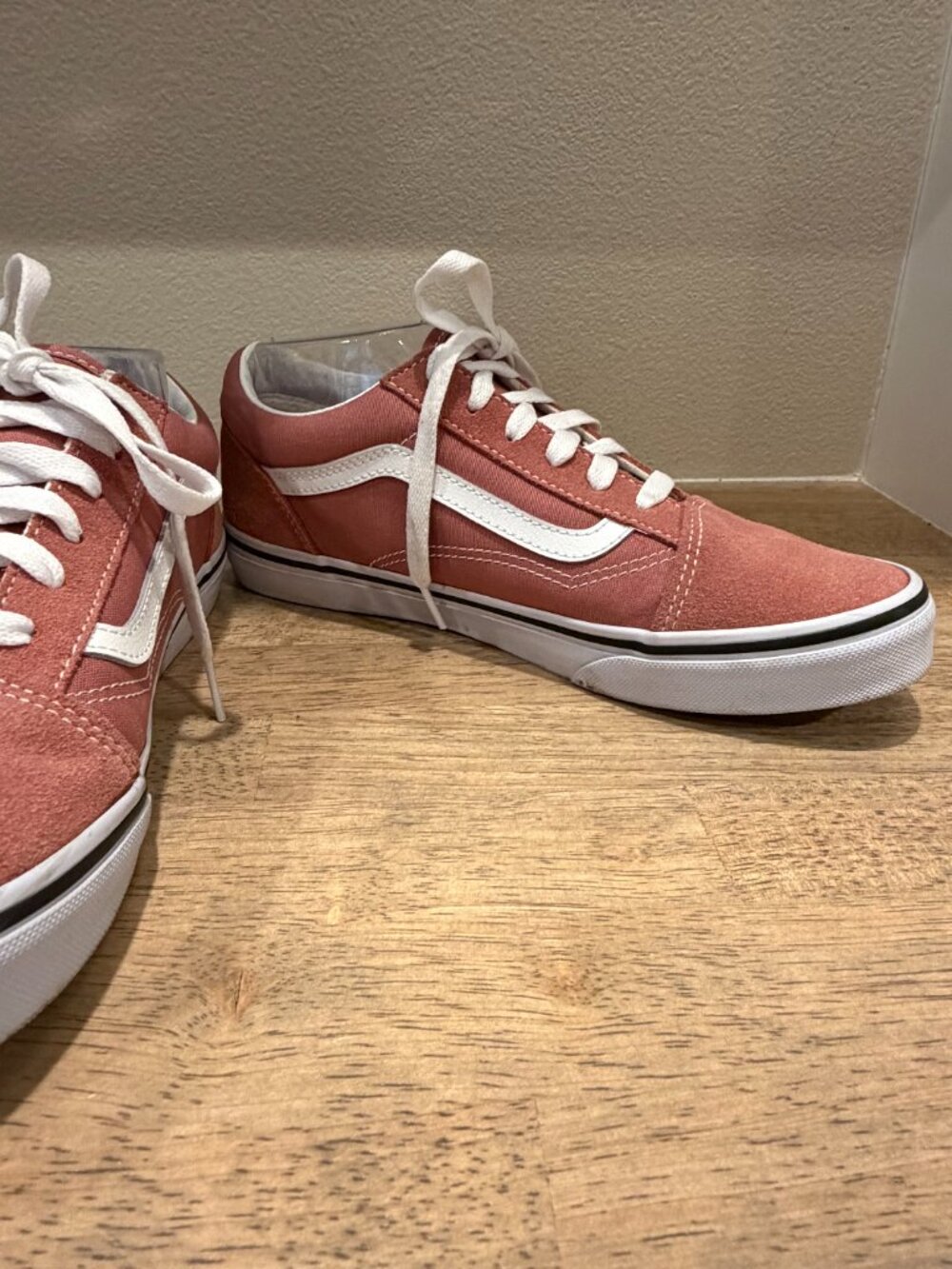 Vans Old Skool Low Top Sneakers Coral Pink Rose Suede Canvas Size 7 - Picture 3 of 7